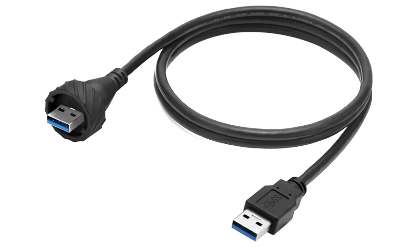 USB 3.0 公转公数据线传输线防水厂家直销